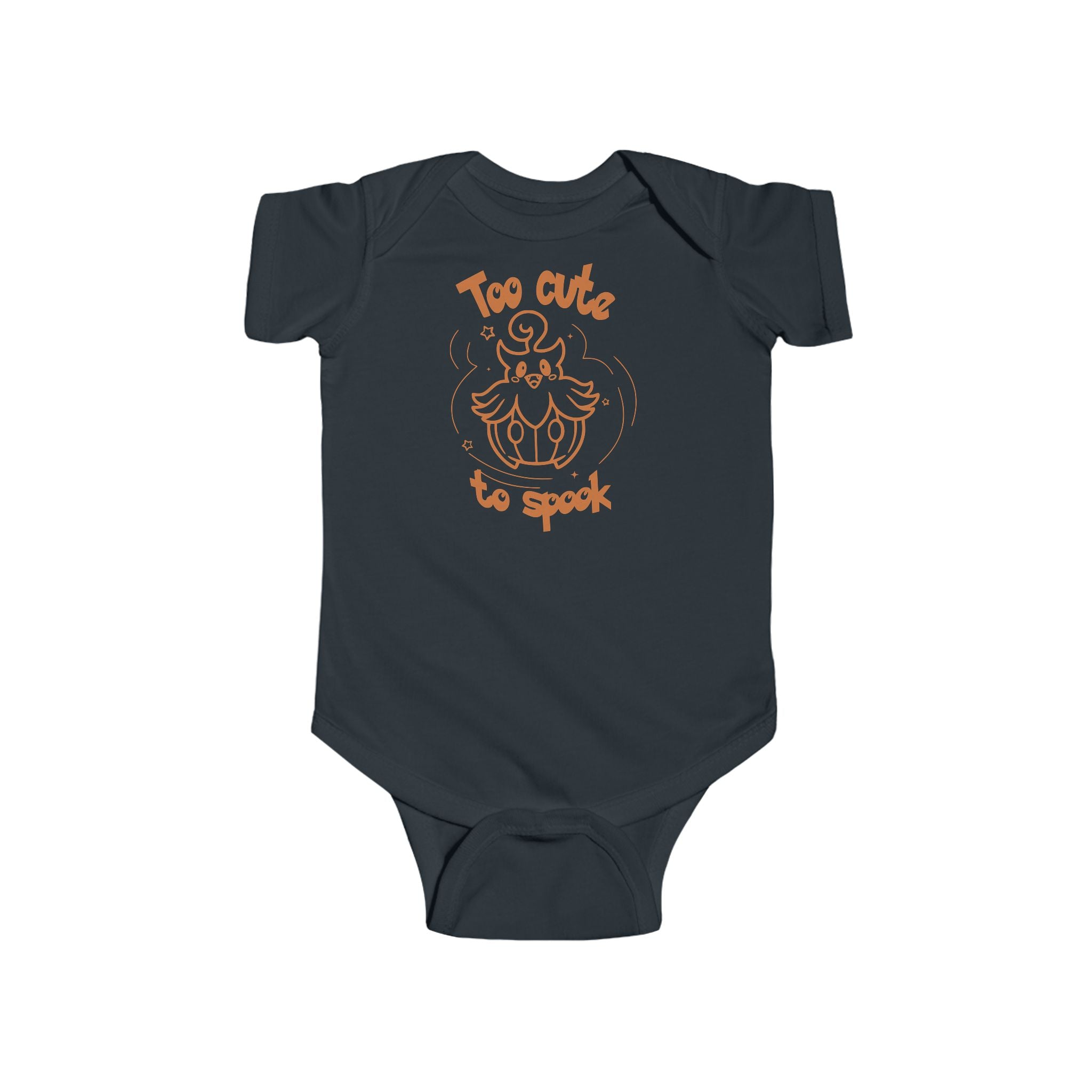 Too Cute to Spook Infant Bodysuit | Halloween Pumpkin Ghost Gift clothe Baby