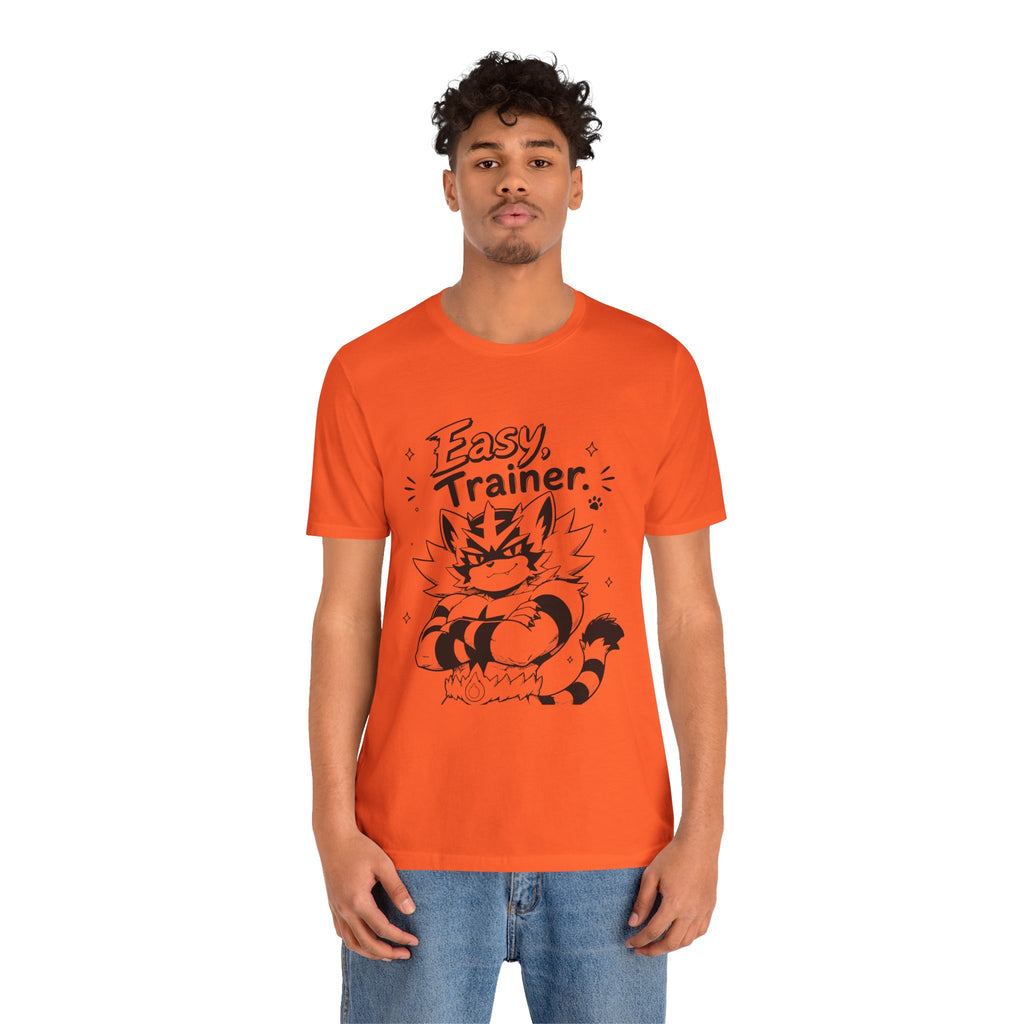 Easy Trainer Easy tiger illustration T-Shirt | cartoon wrestling funny cat graphic tee