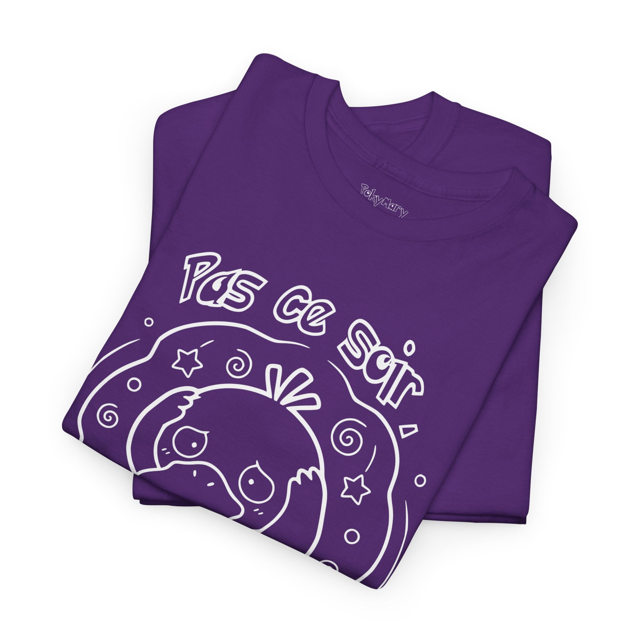 Canard Pas ce soir j'ai mal à la tête T-Shirt drôle francophone Animal Adorable Cadeau femme blonde copine