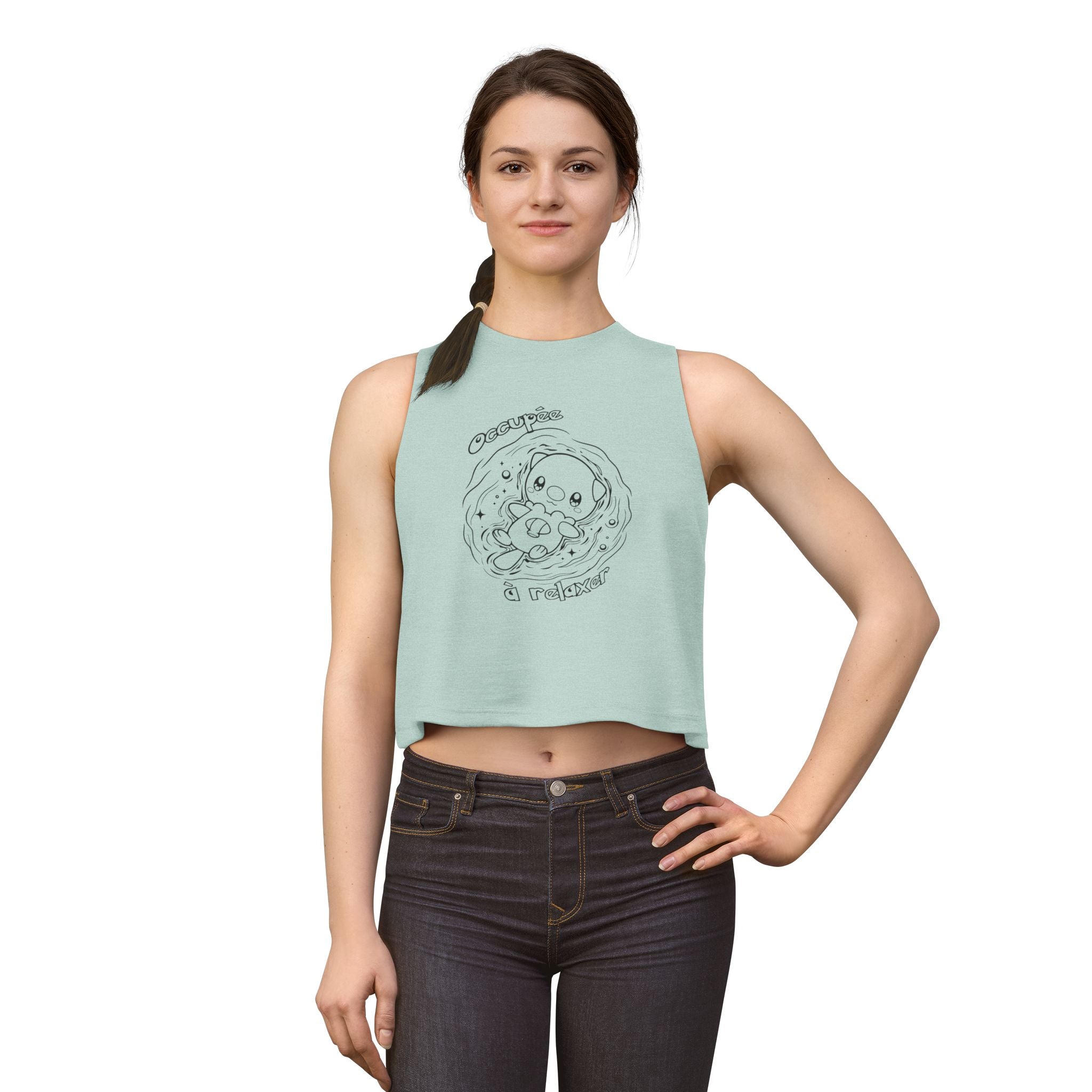 Crop Top inspiré de Moustillon (Oshawott), occupée à relaxer