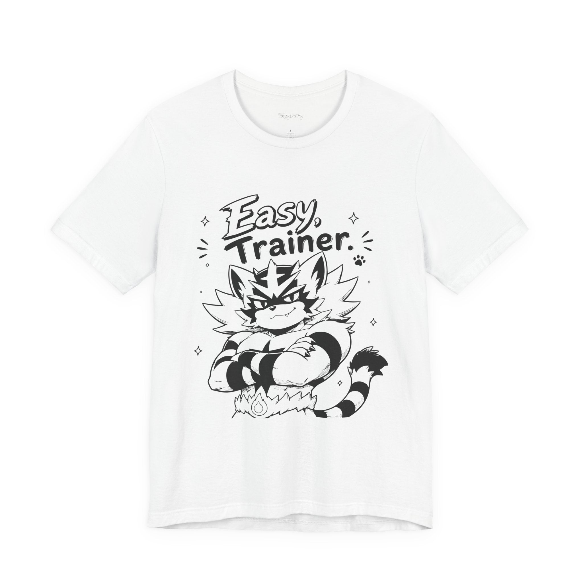 Easy Trainer Easy tiger illustration T-Shirt | cartoon wrestling funny cat graphic tee