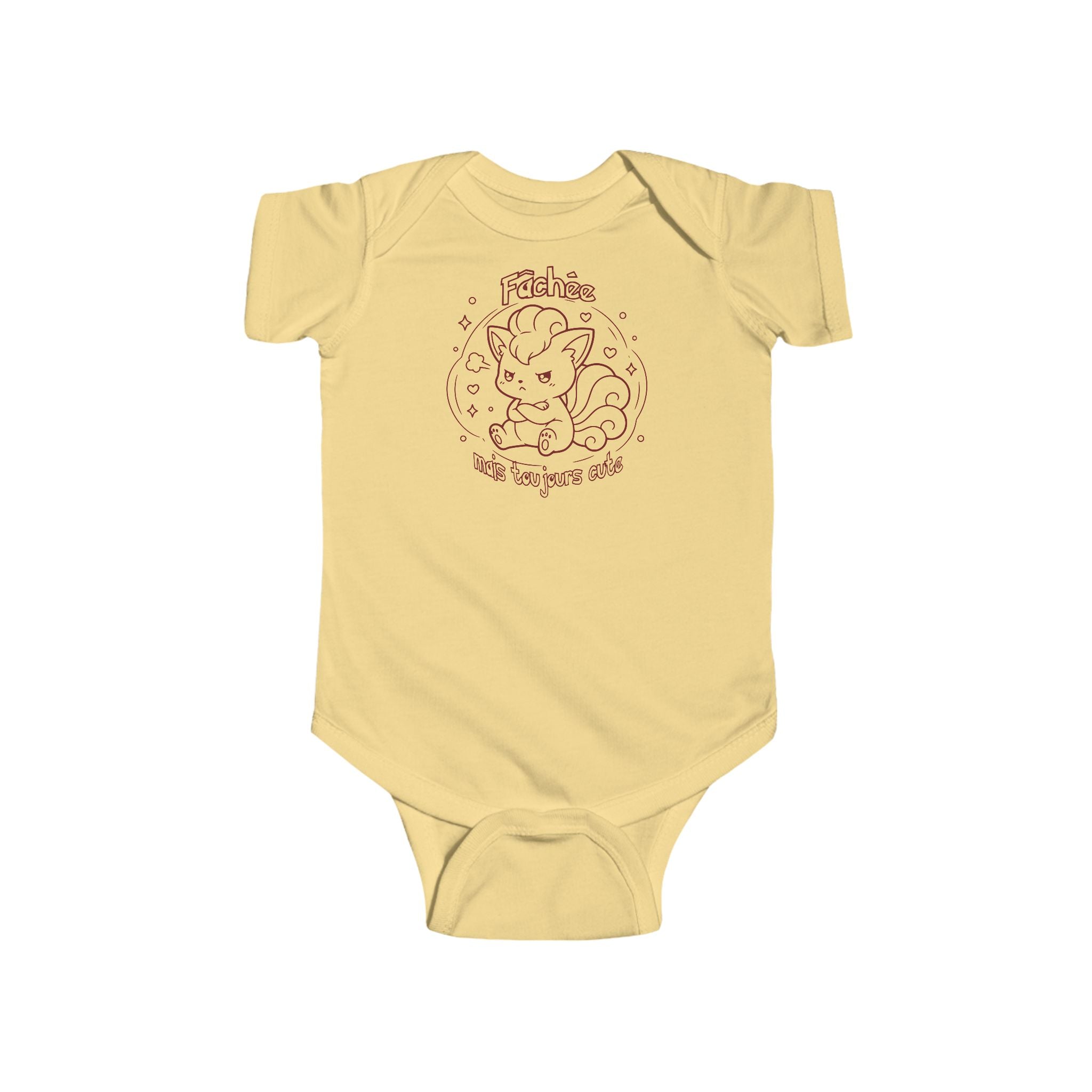 Cache-couche pour bébé inspiré de Goupix (Vulpix), fâchée mais toujours cute