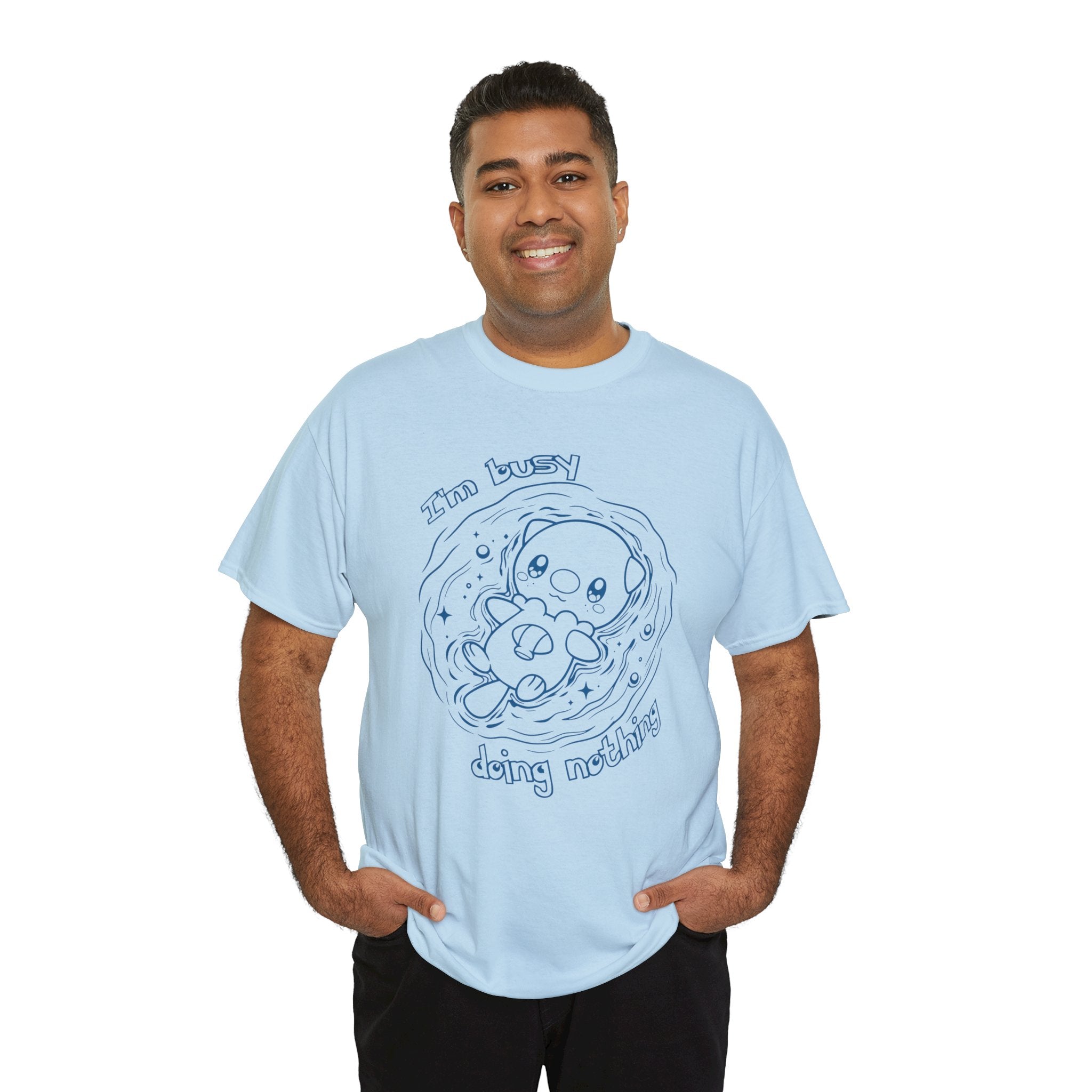 Otter Busy Doing Nothing Funny Quote T-Shirt Cute Otter Swimming Adorable Animal