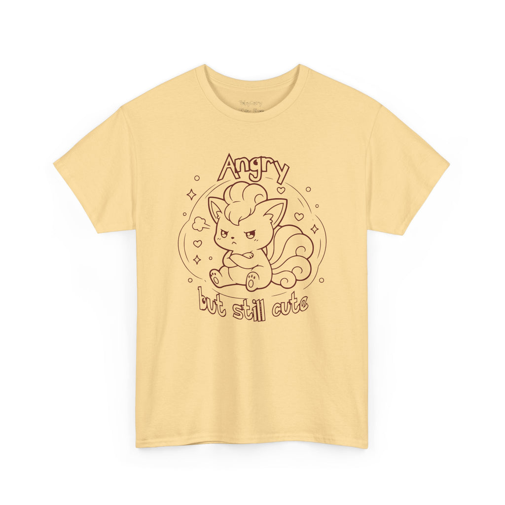 Fox Angry but still cute Grumpy Cute Fox Lady Shirt | Pouting Fox Illustration