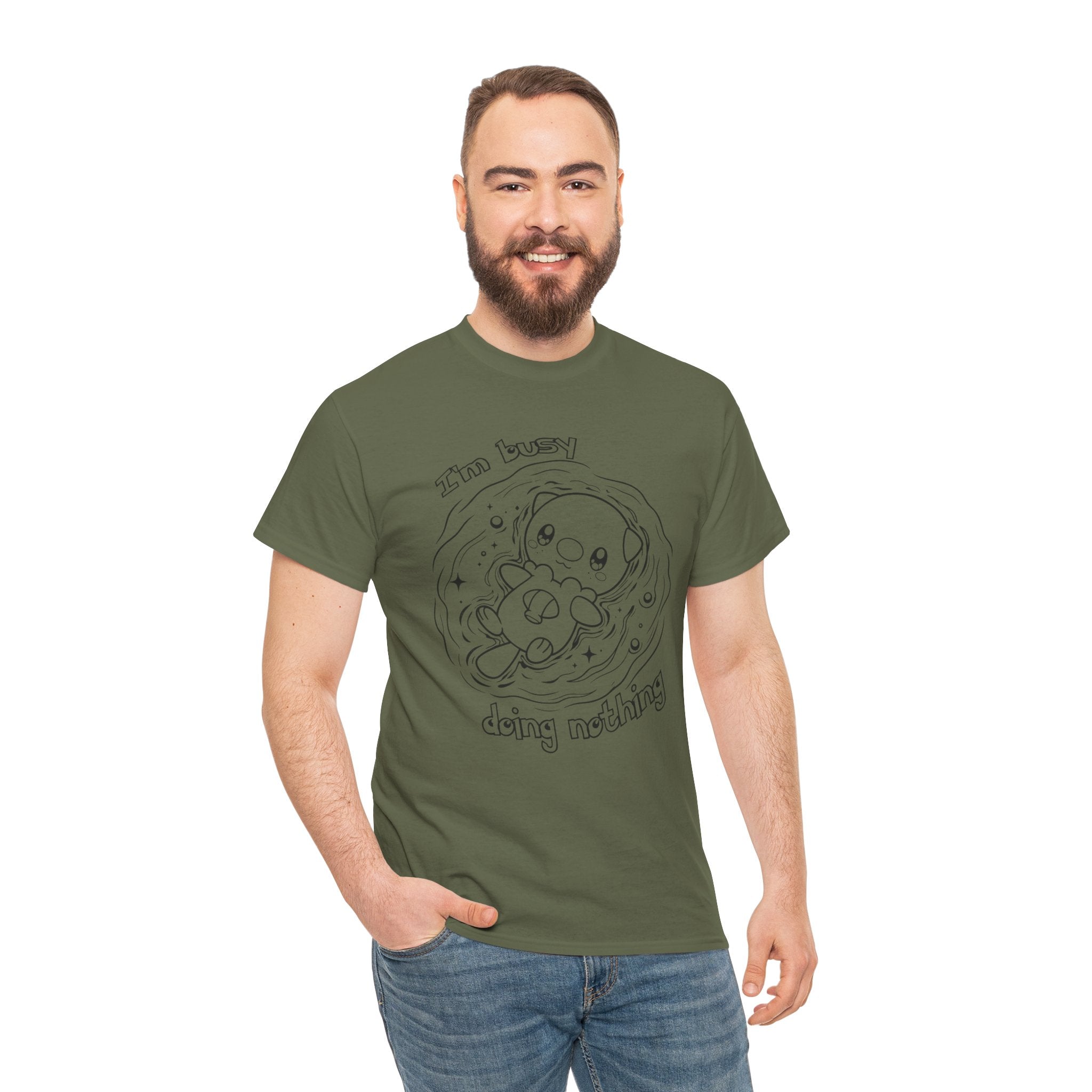 Otter Busy Doing Nothing Funny Quote T-Shirt Cute Otter Swimming Adorable Animal