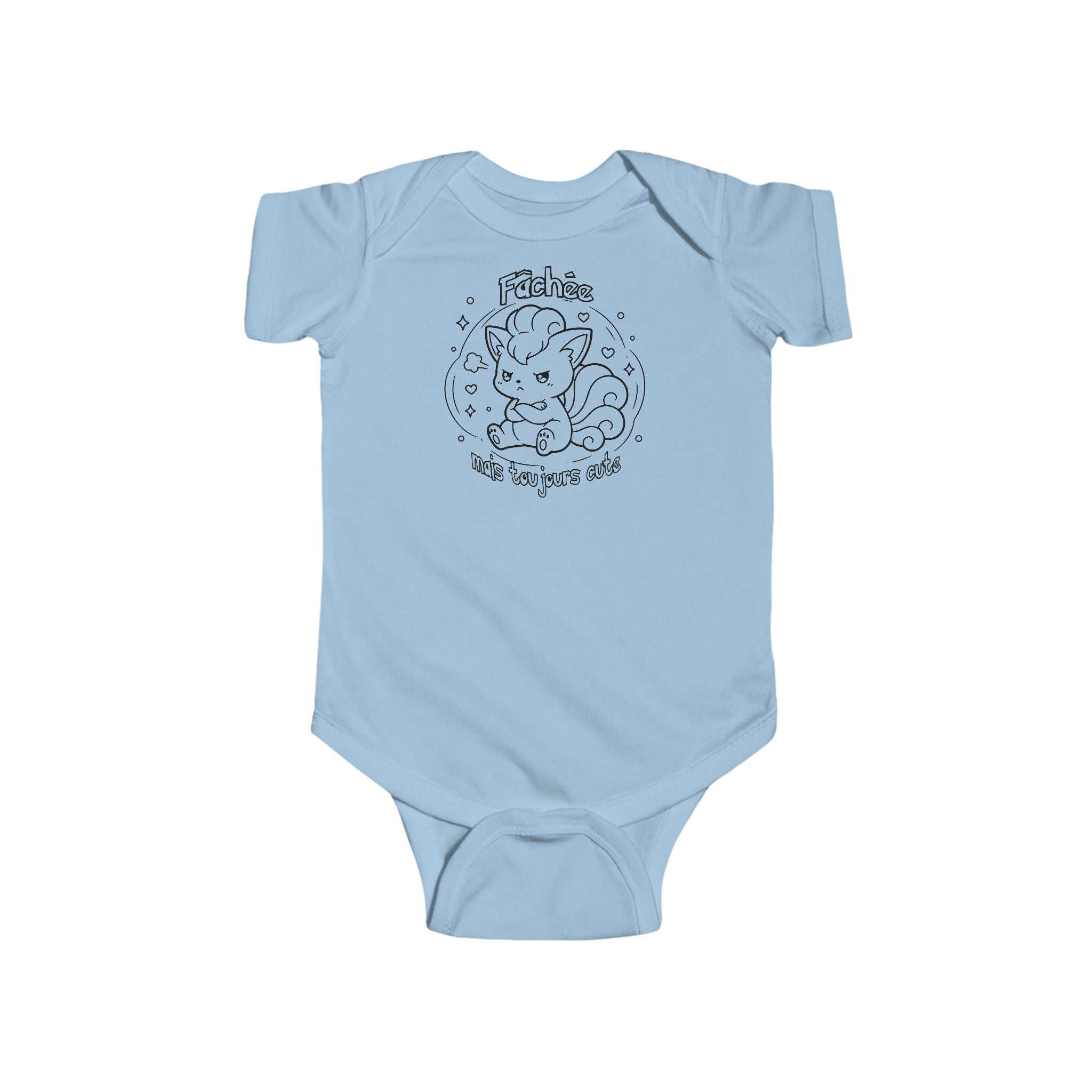 Cache-couche pour bébé inspiré de Goupix (Vulpix), fâchée mais toujours cute
