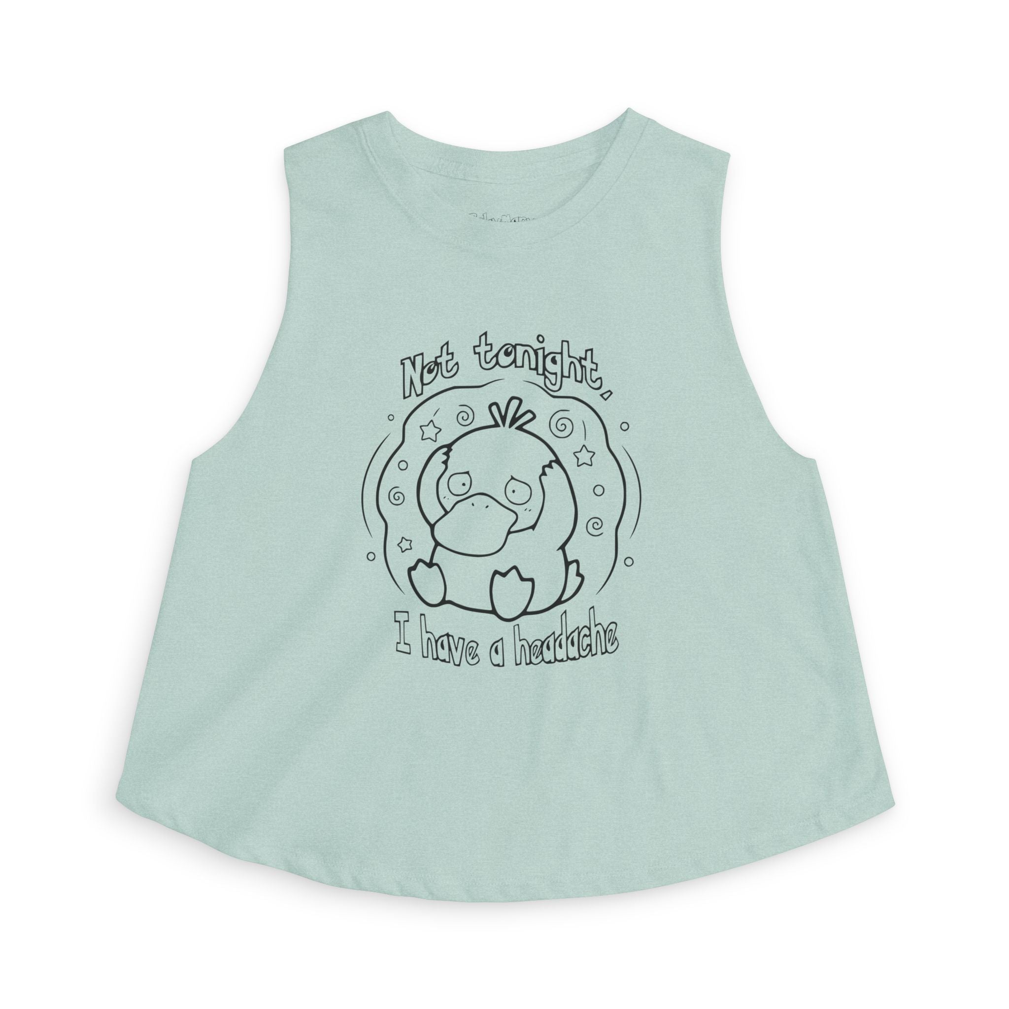 Duck Not Tonight I Have a Headache tank top funny kawaii duck illustration For Wife Or Girlfriend Gift