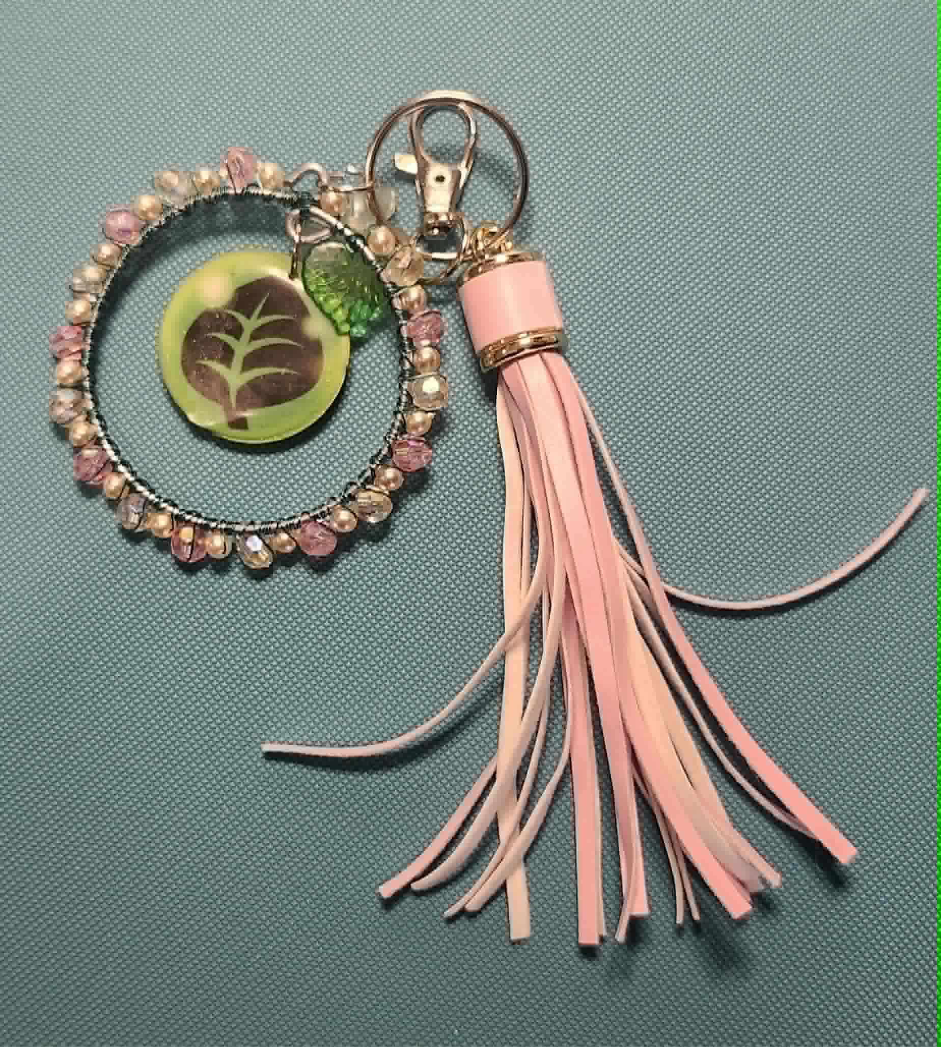 Handmade Sprigatito Charm | Petal Dance Collection | Pokémon Card Bag Charm & Floral Keychain