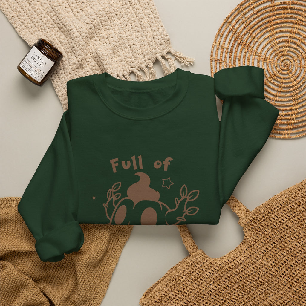 Full of Mischief Sweatshirt | Cute Halloween Ghost Crewneck | Cozy Fall Sweatshirt | Geek Autumn Sweater | Kawaii Spooky Apparel