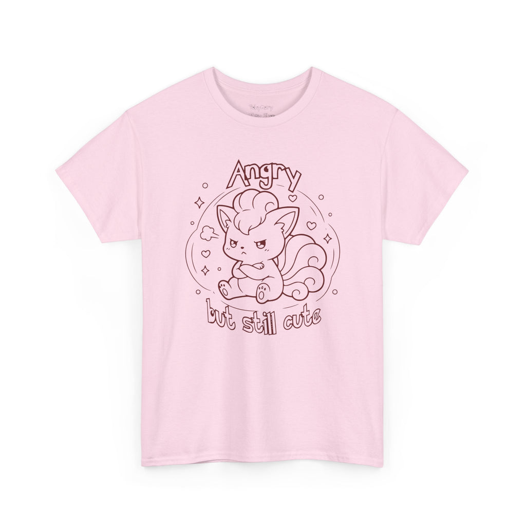 Fox Angry but still cute Grumpy Cute Fox Lady Shirt | Pouting Fox Illustration
