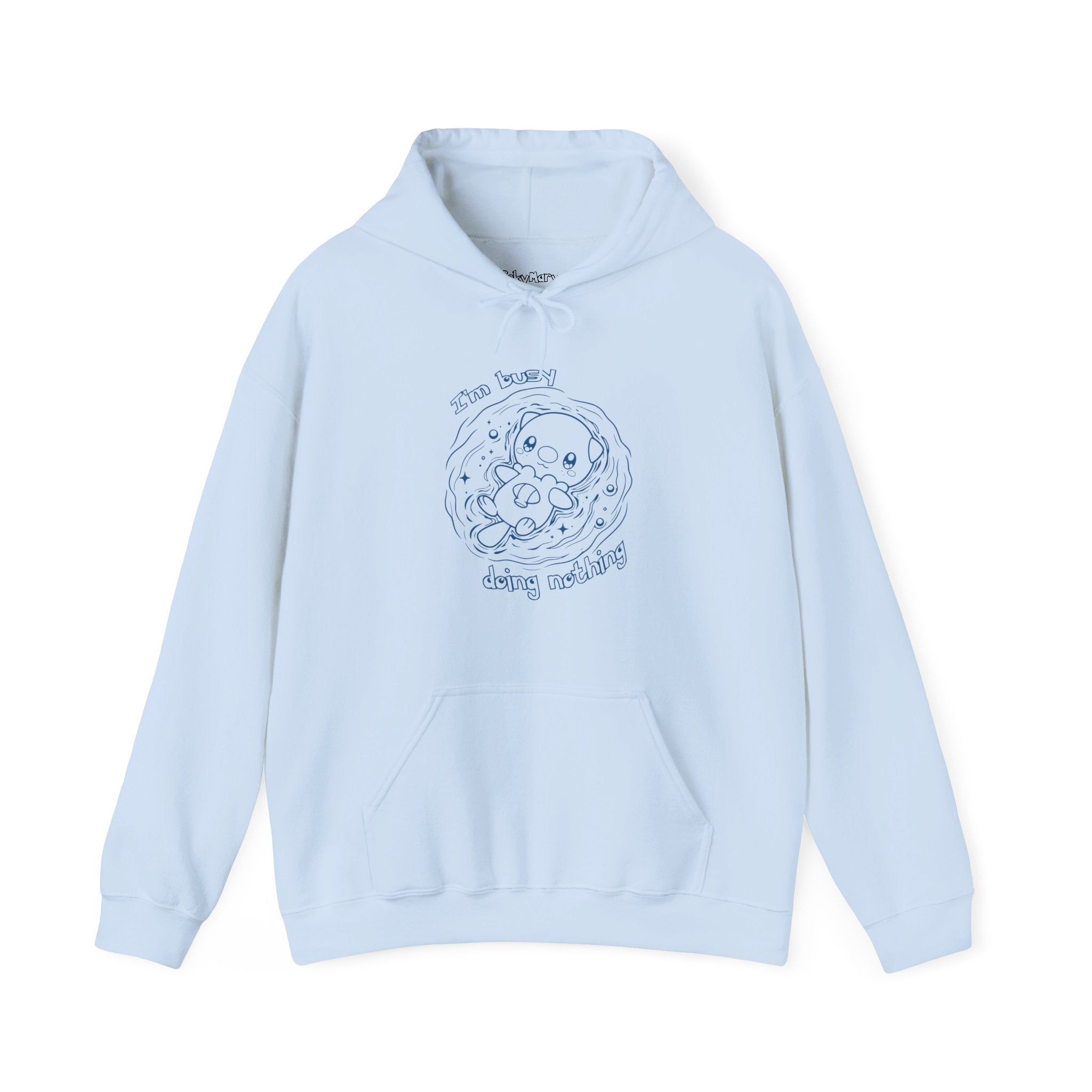 Otter Busy Doing Nothing Otter Hoodie | Cute Swimming Animal Graphic