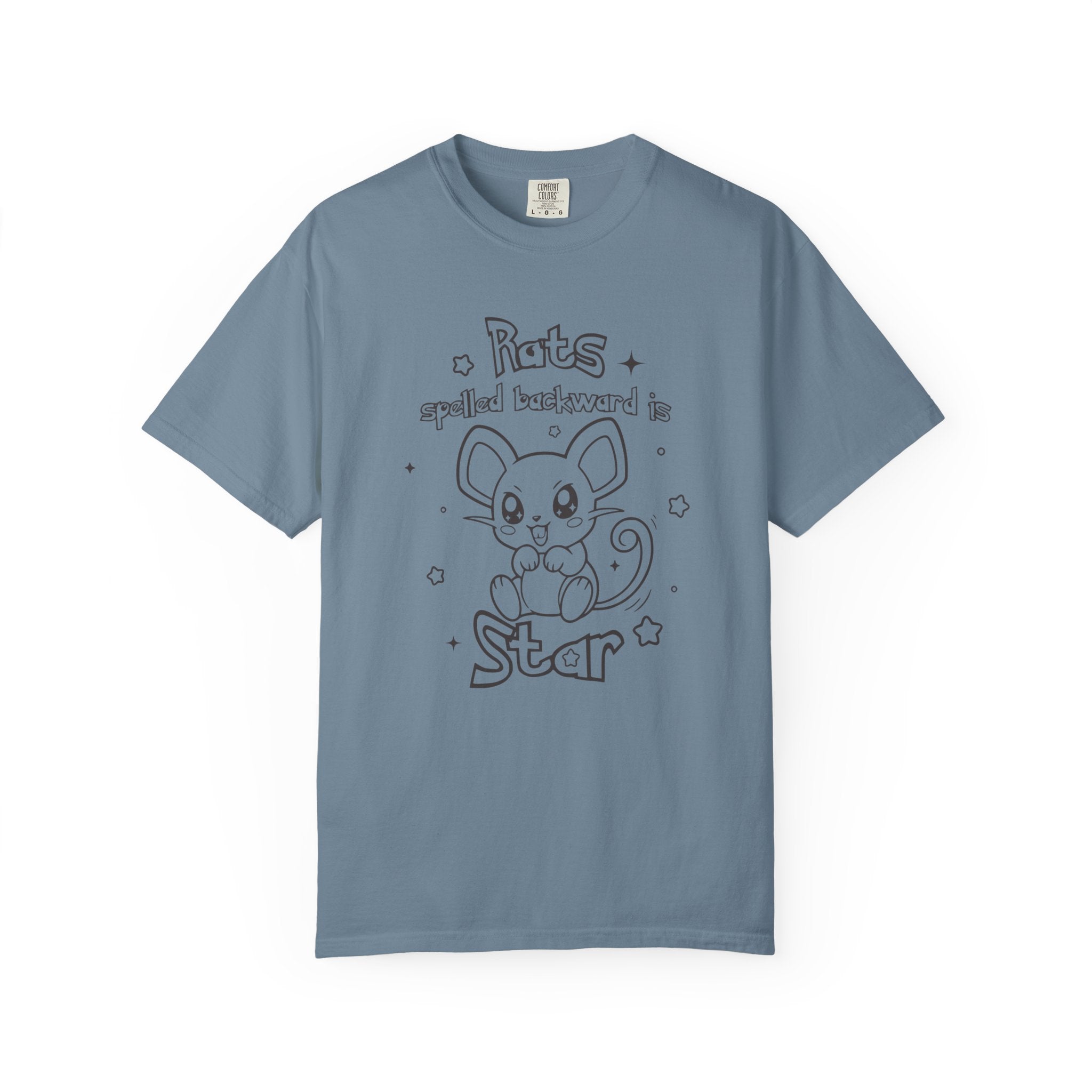 Rats spelled backward is star t-shirt cute Pkm rat animal design tee shirt