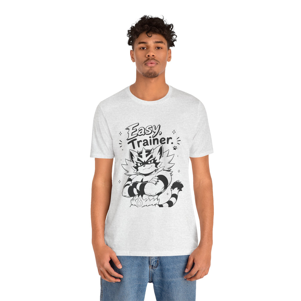 Easy Trainer Easy tiger illustration T-Shirt | cartoon wrestling funny cat graphic tee