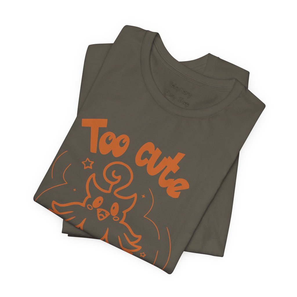 Too Cute to Spook Comfy Tee Shirt | Halloween Theme Gift Ghost Pumpkin T-Shirt for women