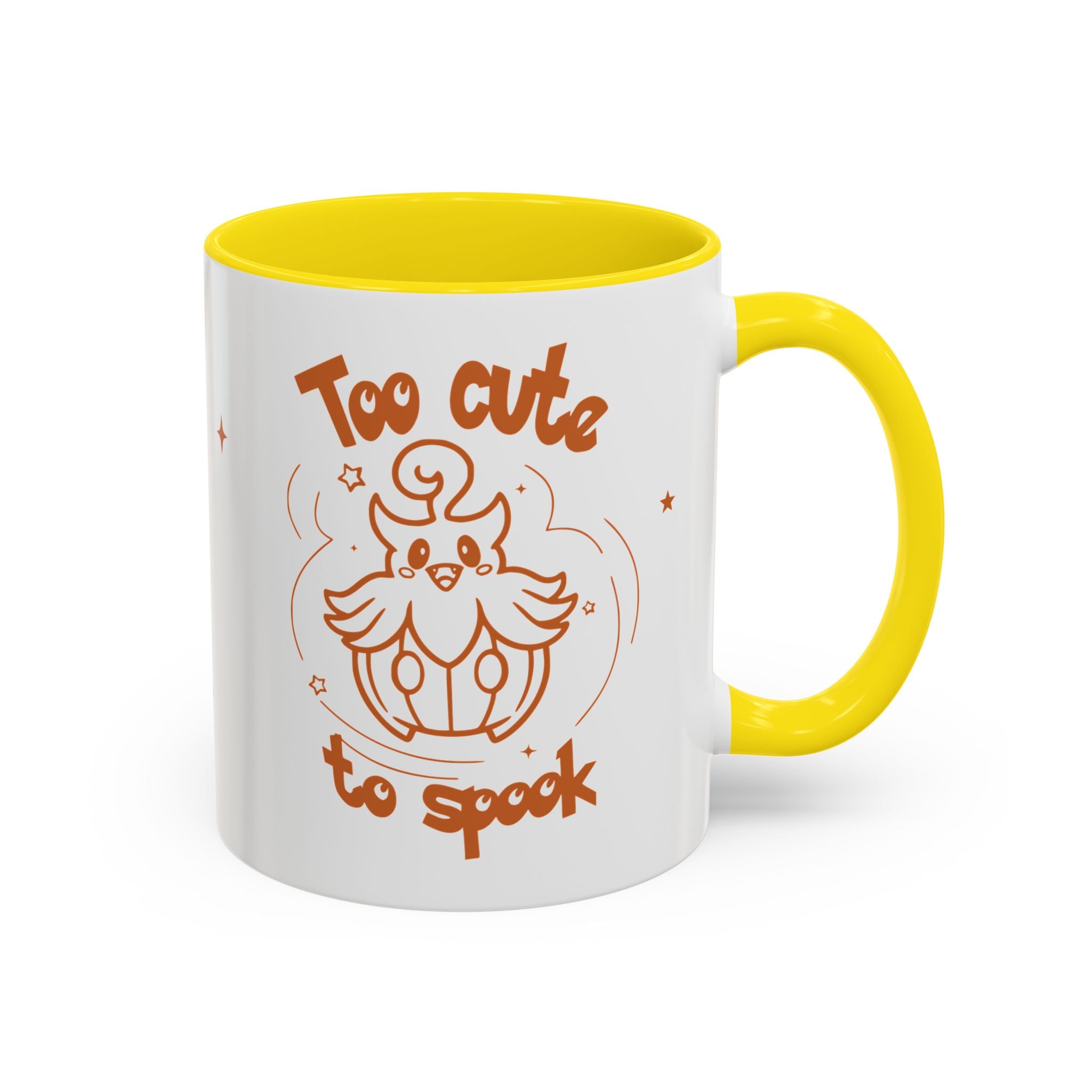 Too Cute to Spook Pumpkin Ghost Halloween Theme Mug | Accent Coffee Mug 11oz 15oz