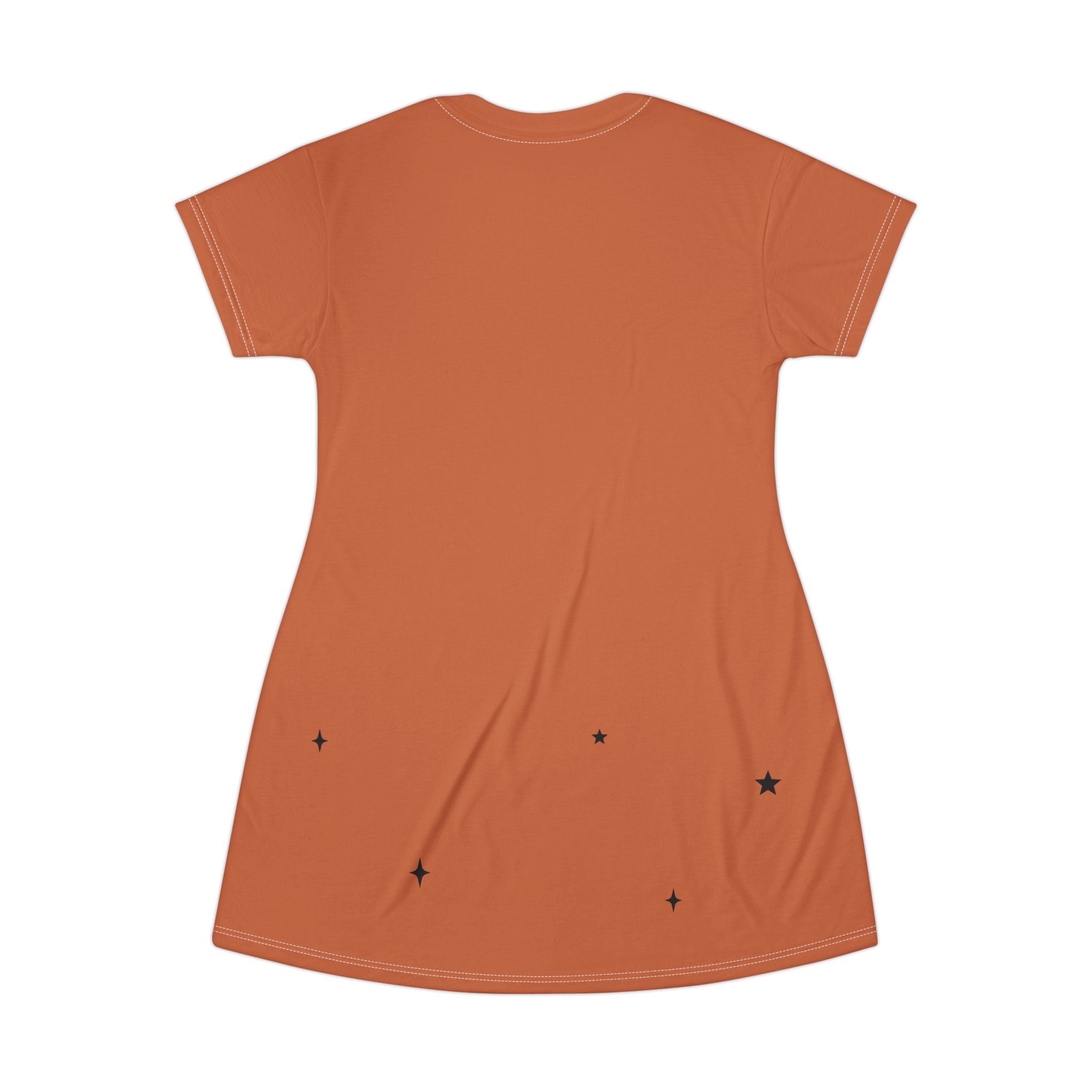 Too Cute to Spook T-Shirt Dress, Pumpkin Halloween Sleep Shirt, Cute Orange Comfy Nightdress for Women, Cozy Fall Pajama Dress