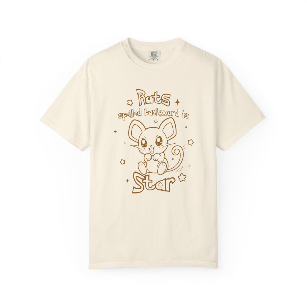 Rats spelled backward is star t-shirt cute Pkm rat animal design tee shirt