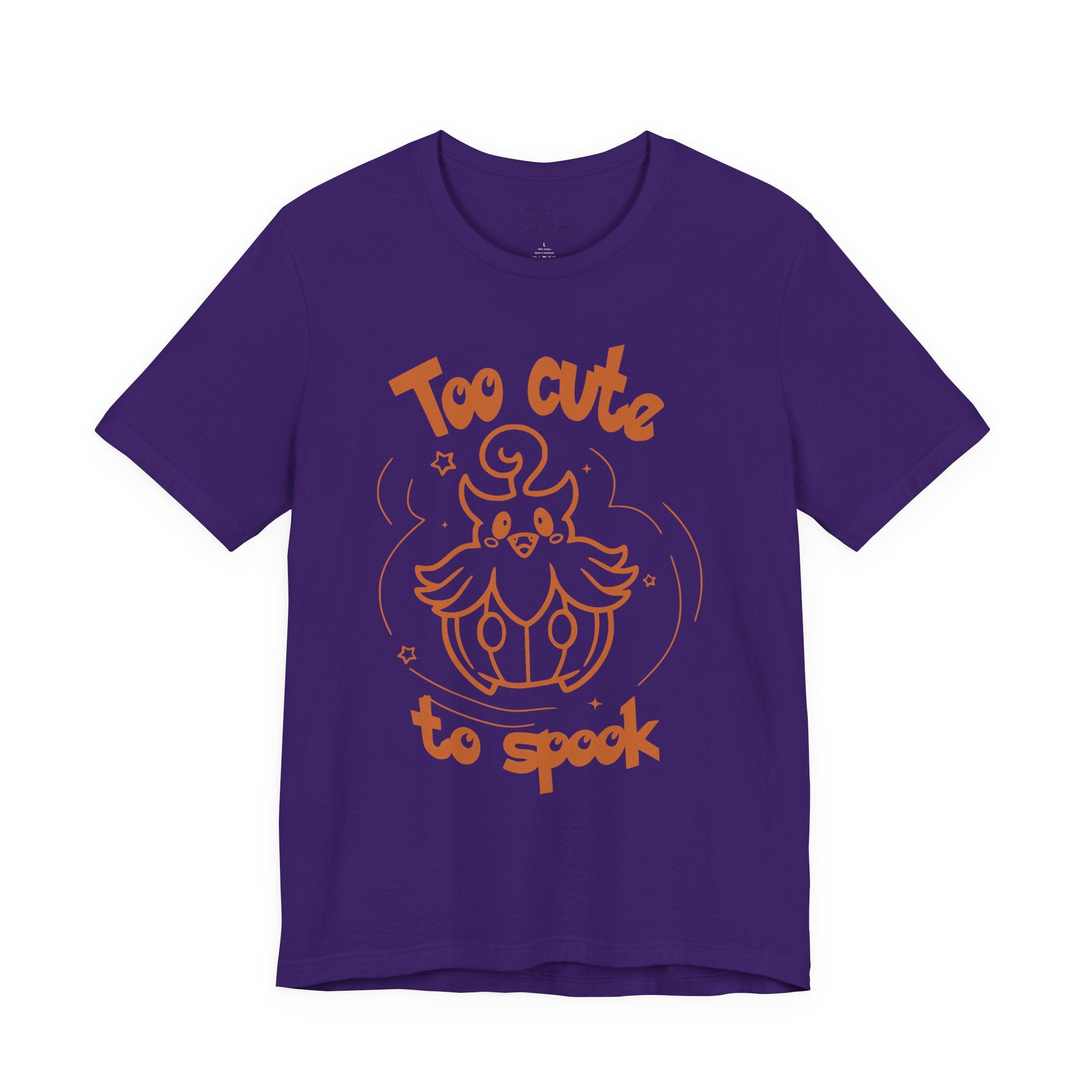 Too Cute to Spook Comfy Tee Shirt | Halloween Theme Gift Ghost Pumpkin T-Shirt for women