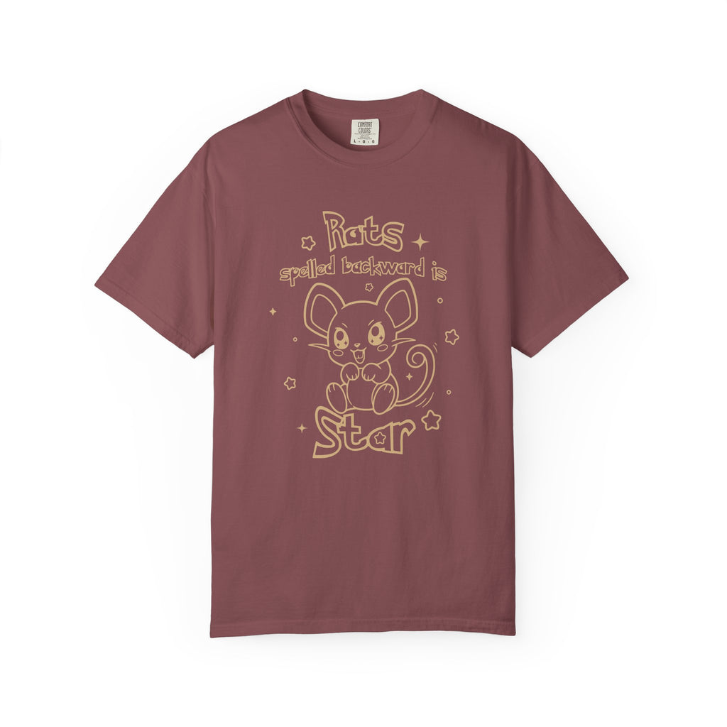 Rats spelled backward is star t-shirt cute Pkm rat animal design tee shirt