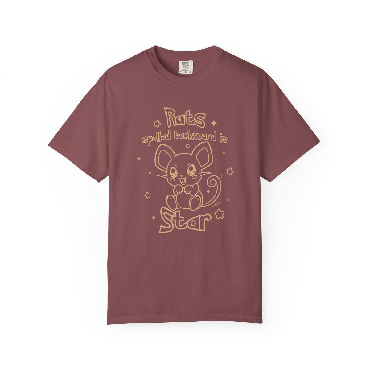 Rats spelled backward is star t-shirt cute Pkm rat animal design tee shirt