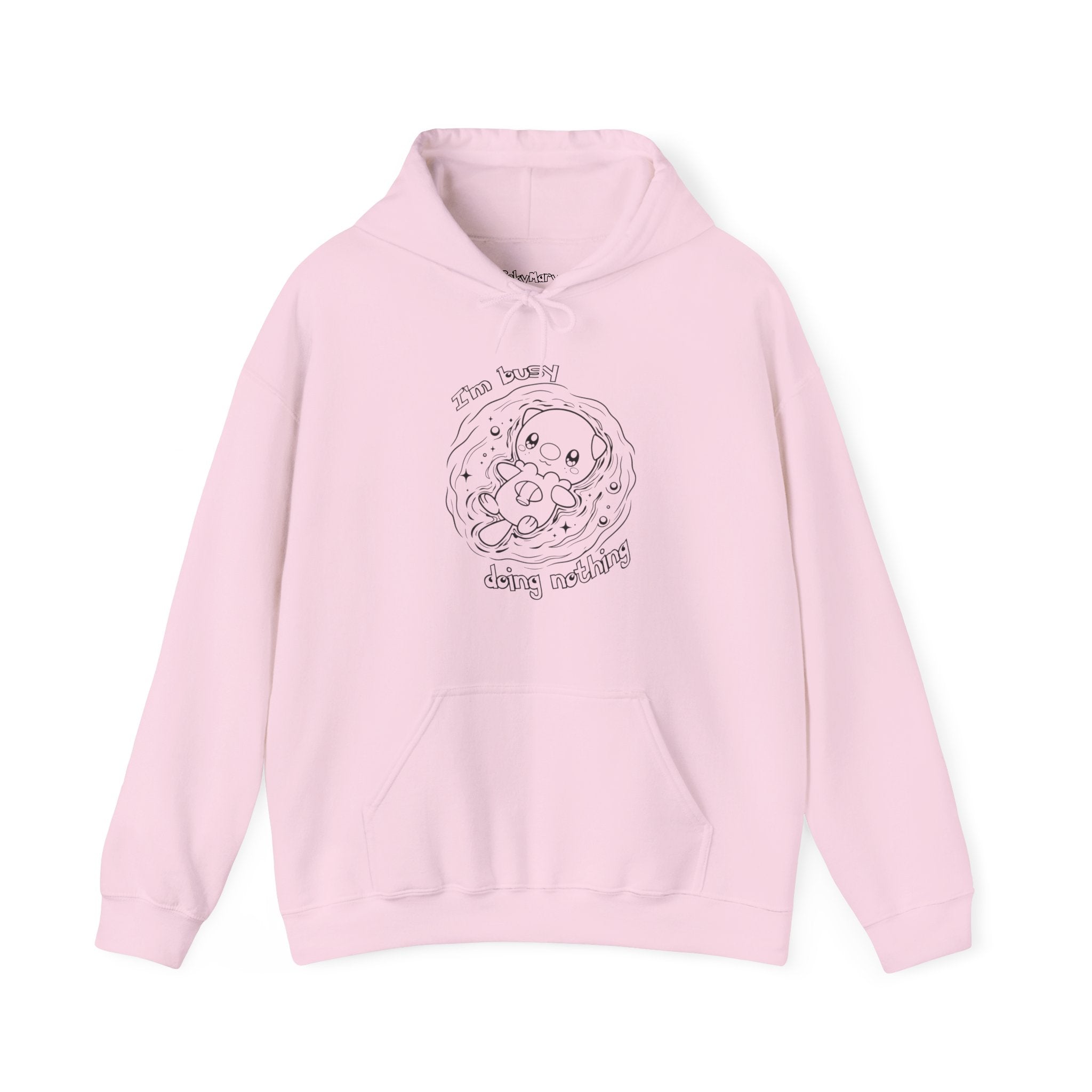 Otter Busy Doing Nothing Otter Hoodie | Cute Swimming Animal Graphic
