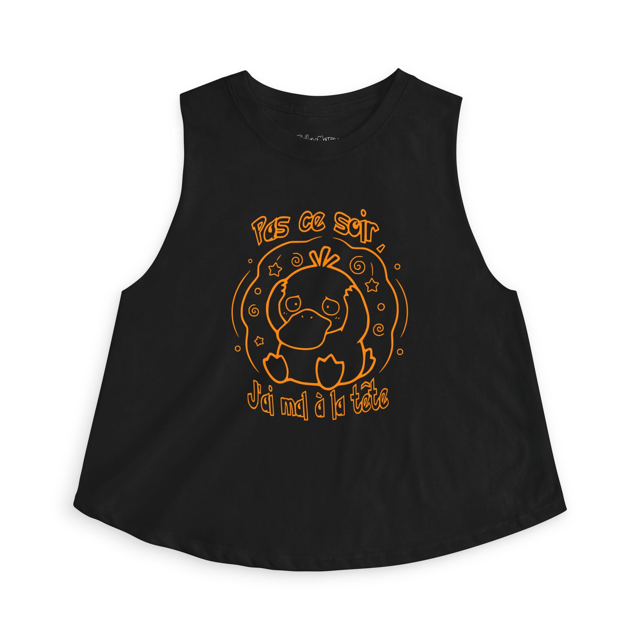 Crop Top inspiré de Psykokwak (Psyduck), Pas ce soir, j'ai mal à la tête