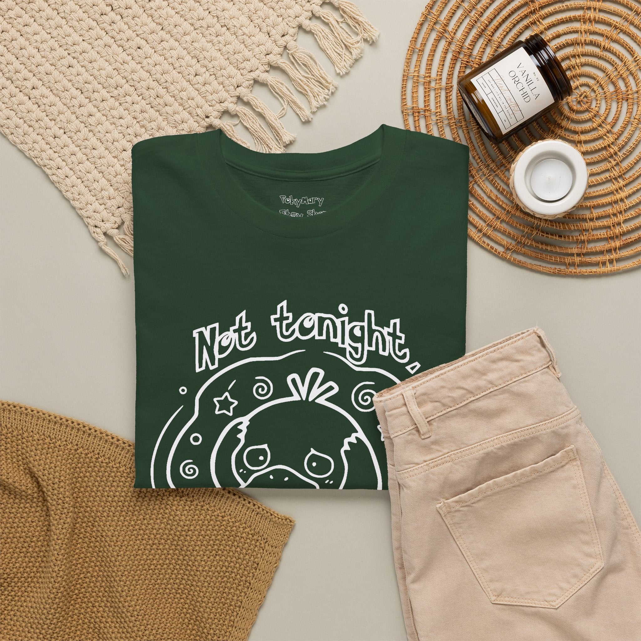 Duck Not Tonight I Have a Headache T-shirt funny kawaii duck illustration Shirt For Wife Or Girlfriend Gift