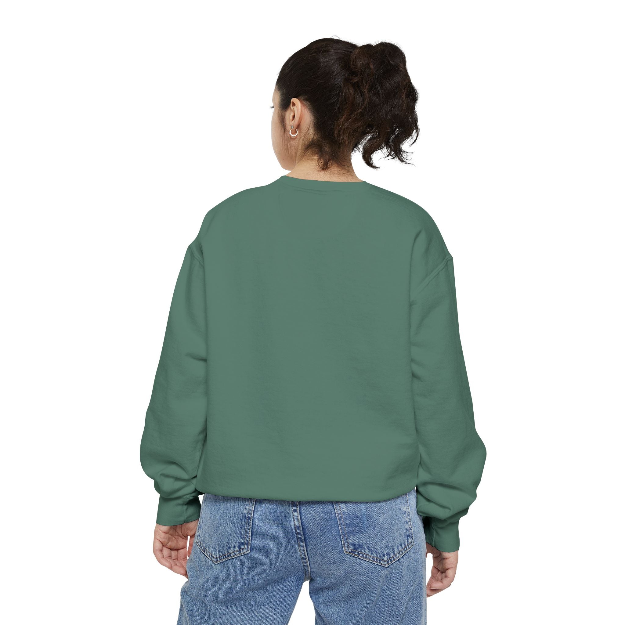 Too Cute to Spook Crewneck Sweatshirt | Comfy Halloween Theme Ghost Pumpkin Design