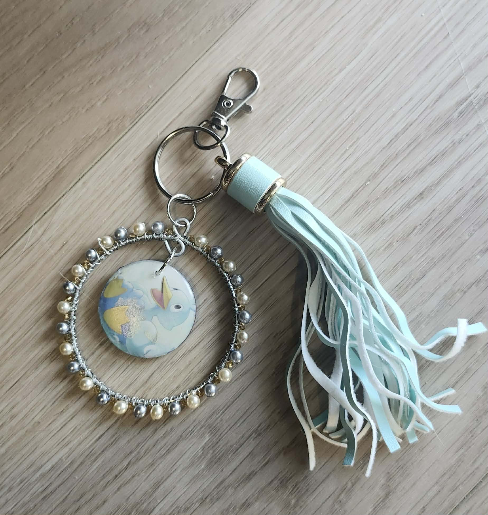 Handmade Ducklett Charm – Pokémon Card Bag Charm, Keychain & Car Accessory