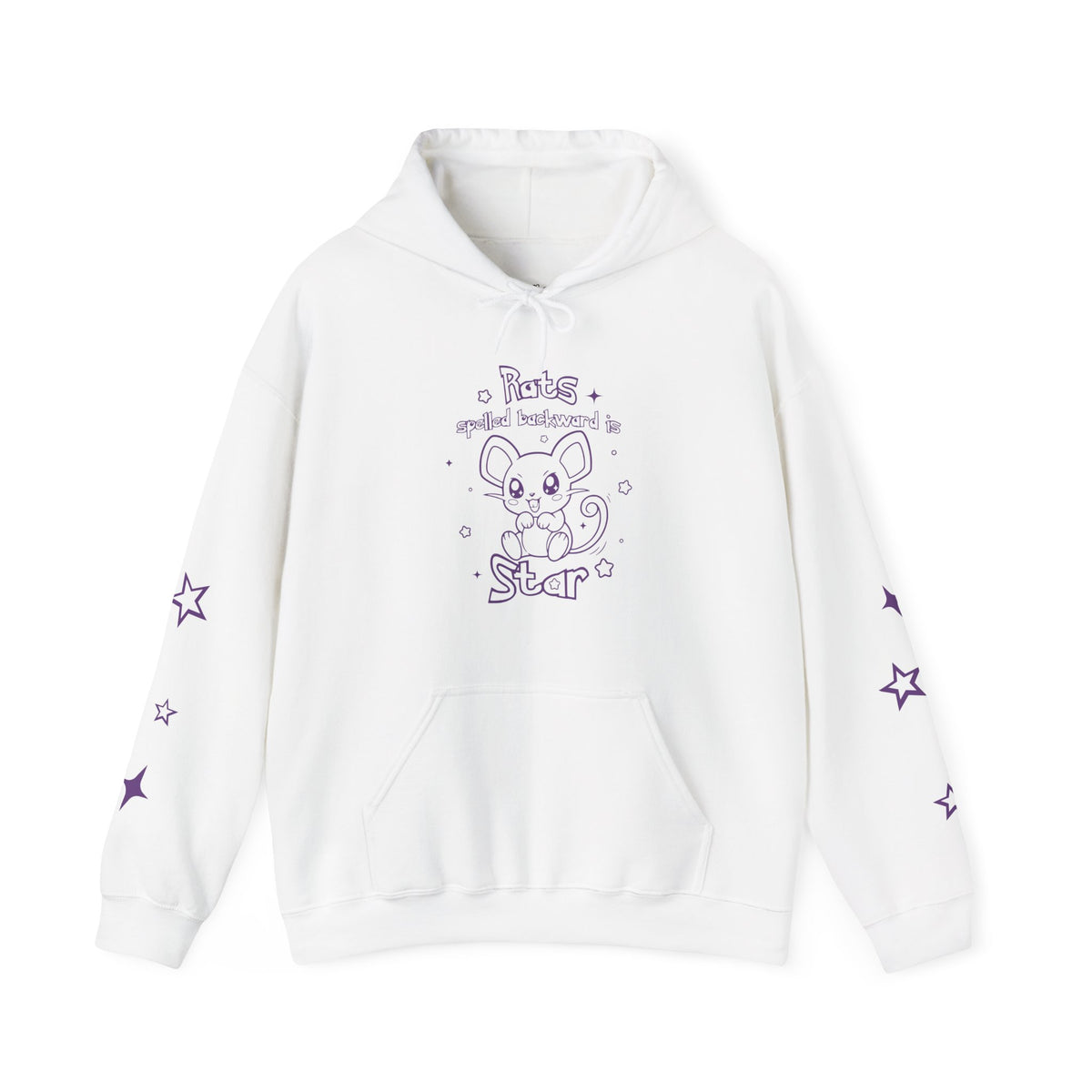 Rats spelled backward is star Kawaii Pkm Rat Star hoodie | Hoodie, purple star sleeve design