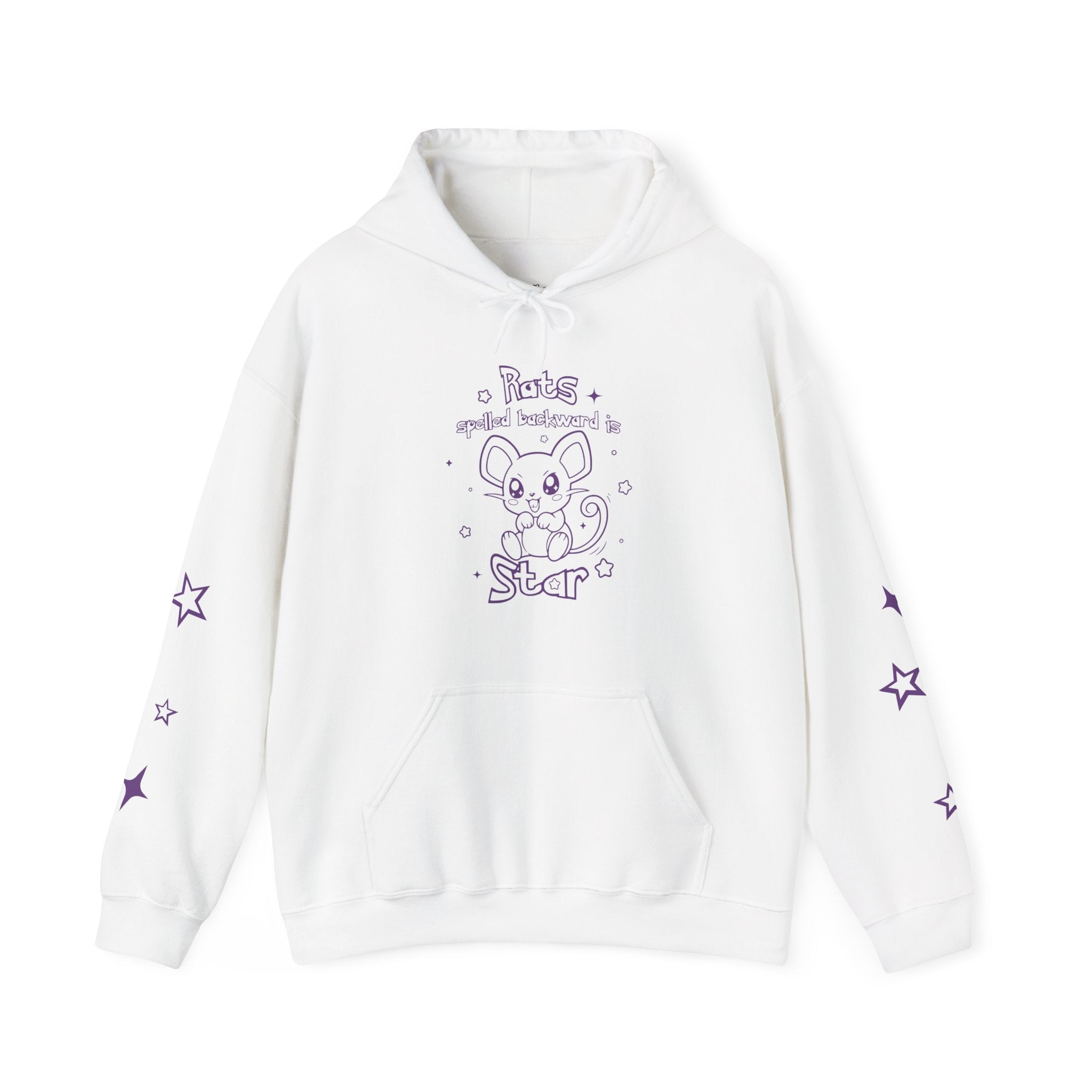 Rats spelled backward is star Kawaii Pkm Rat Star hoodie | Hoodie, purple star sleeve design