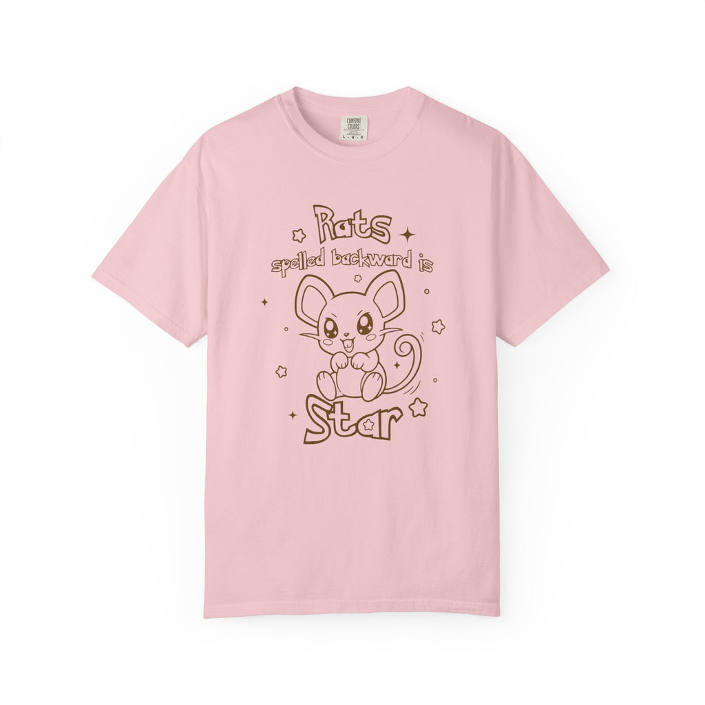 Rats spelled backward is star t-shirt cute Pkm rat animal design tee shirt