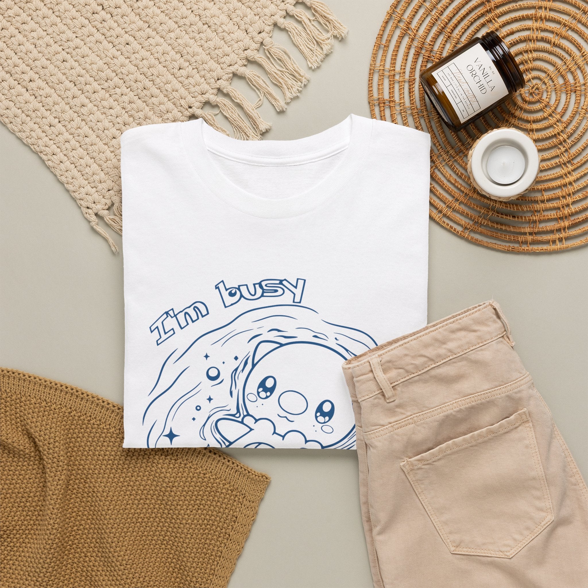 Otter Busy Doing Nothing Funny Quote T-Shirt Cute Otter Swimming Adorable Animal