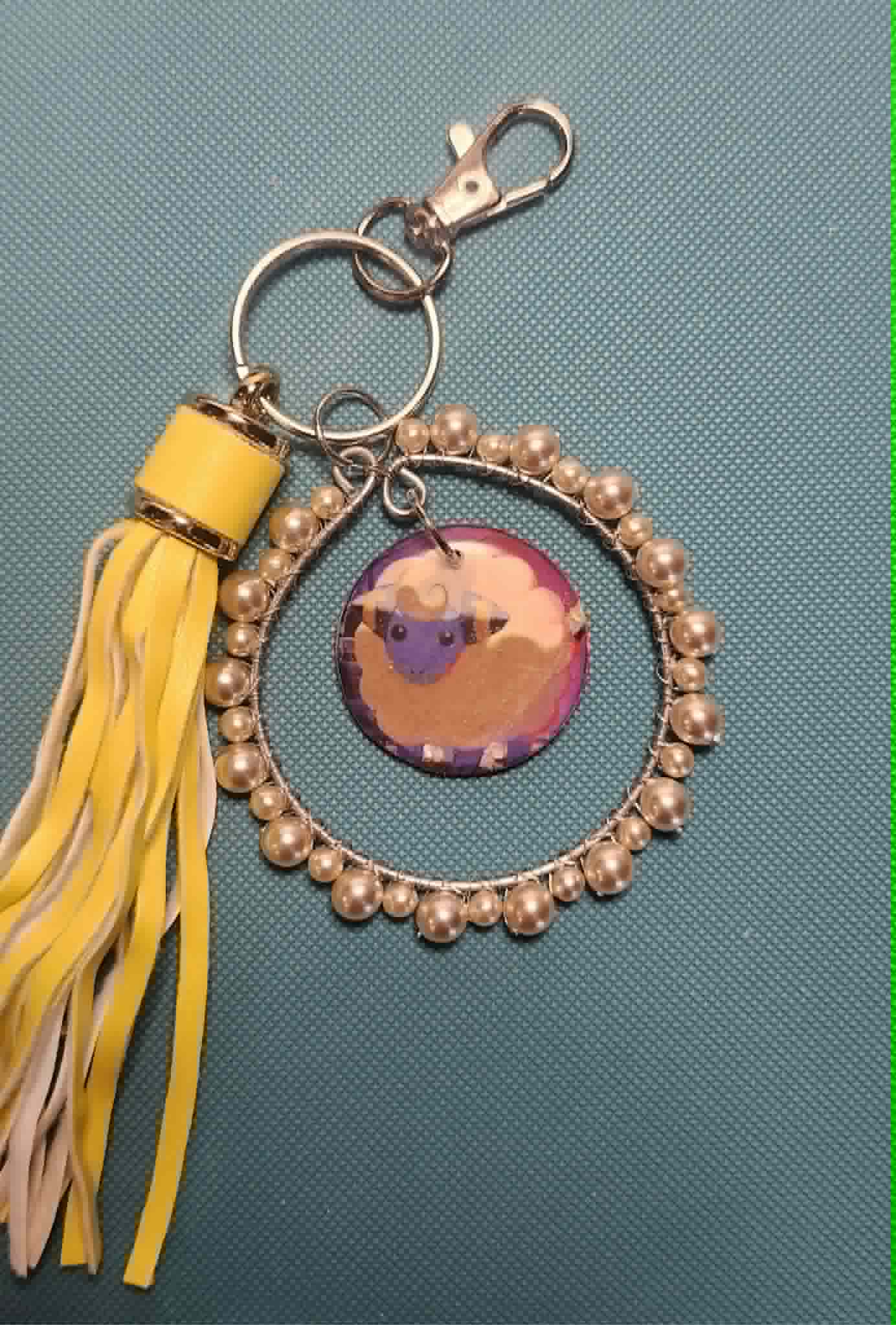 Mareep Beaded Charm
