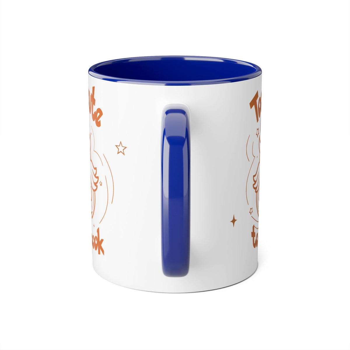 Too Cute to Spook Pumpkin Ghost Halloween Theme Coffee Tea Mug