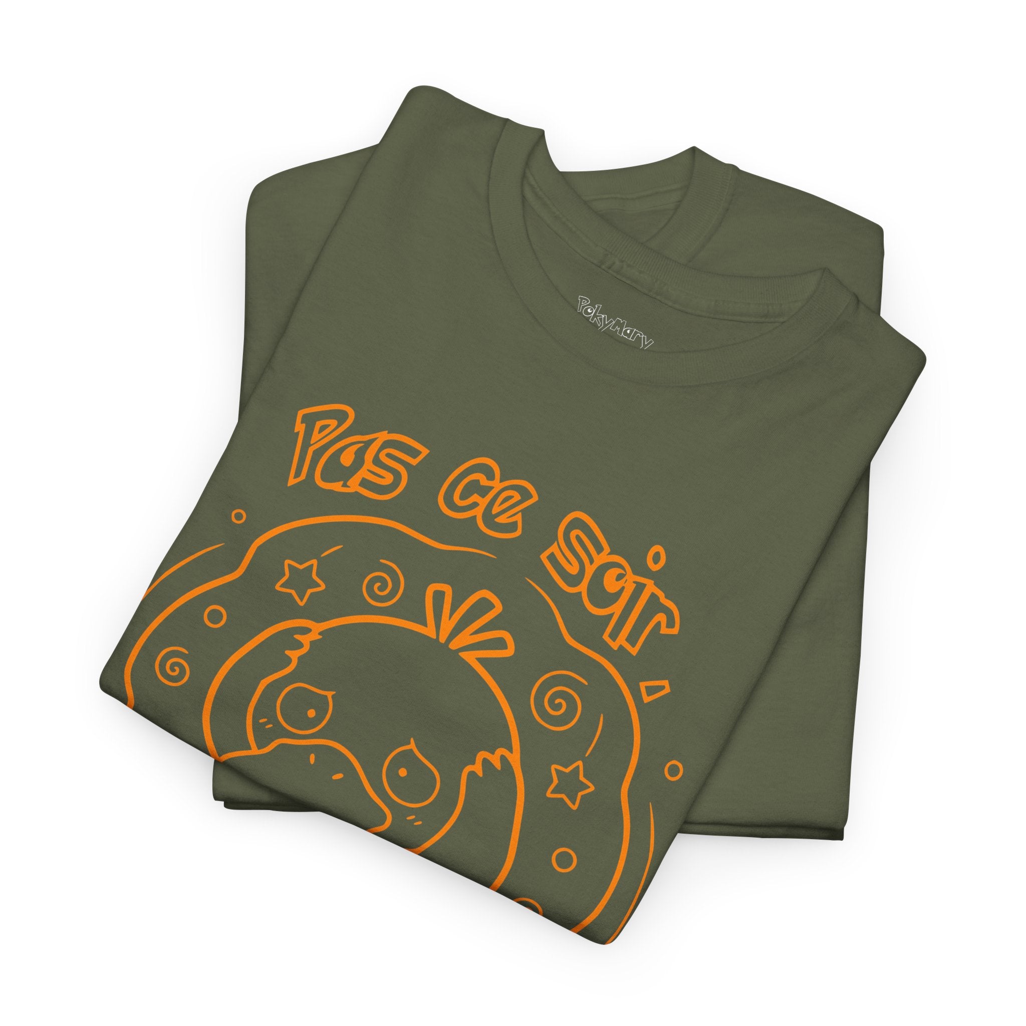 Canard Pas ce soir j'ai mal à la tête T-Shirt drôle francophone Animal Adorable Cadeau femme blonde copine