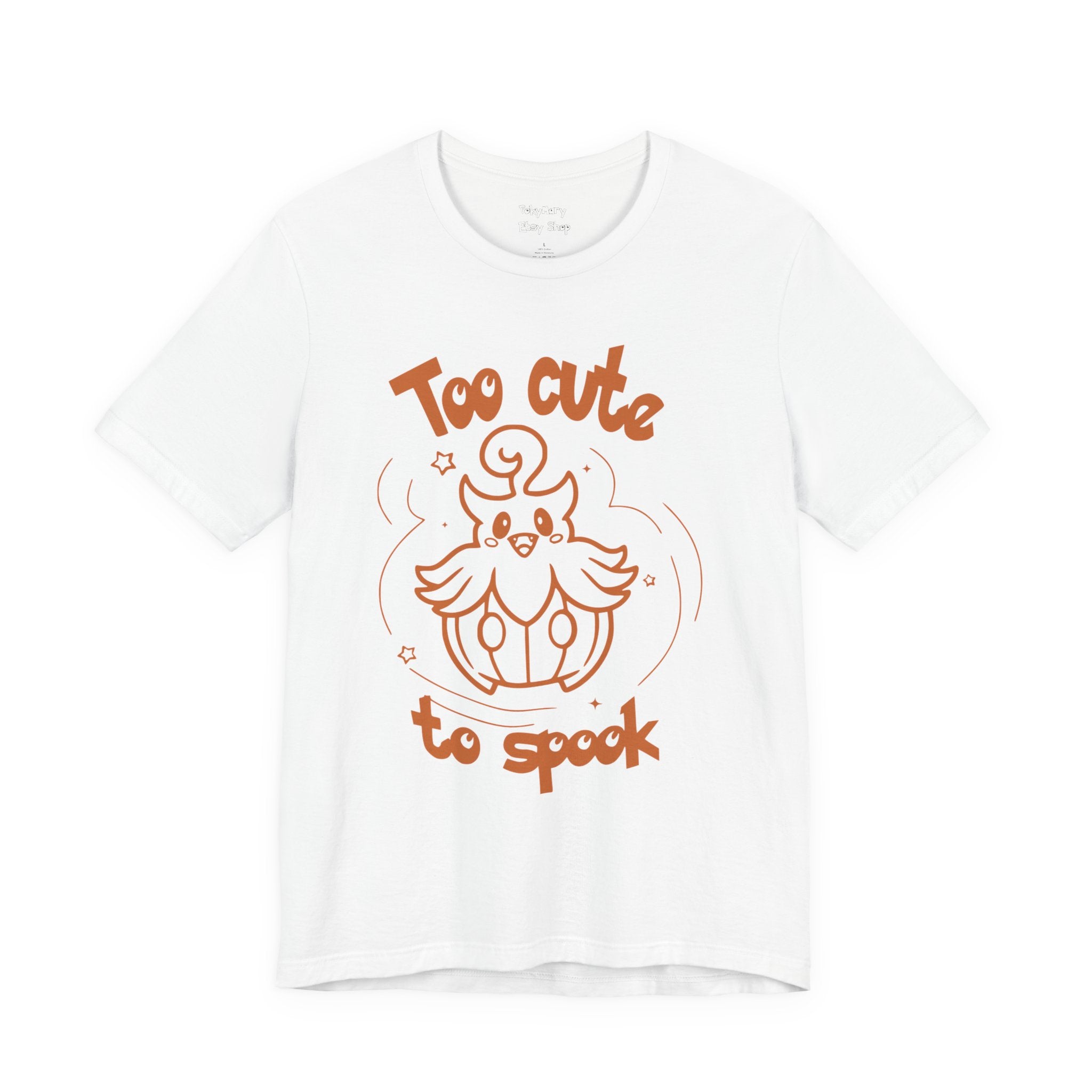 Too Cute to Spook Comfy Tee Shirt | Halloween Theme Gift Ghost Pumpkin T-Shirt for women