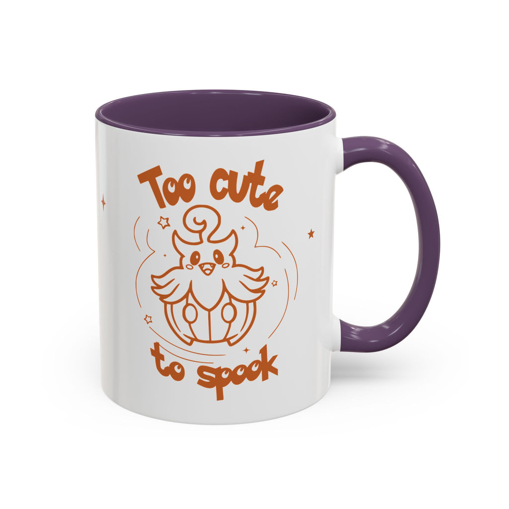 Too Cute to Spook Pumpkin Ghost Halloween Theme Mug | Accent Coffee Mug 11oz 15oz