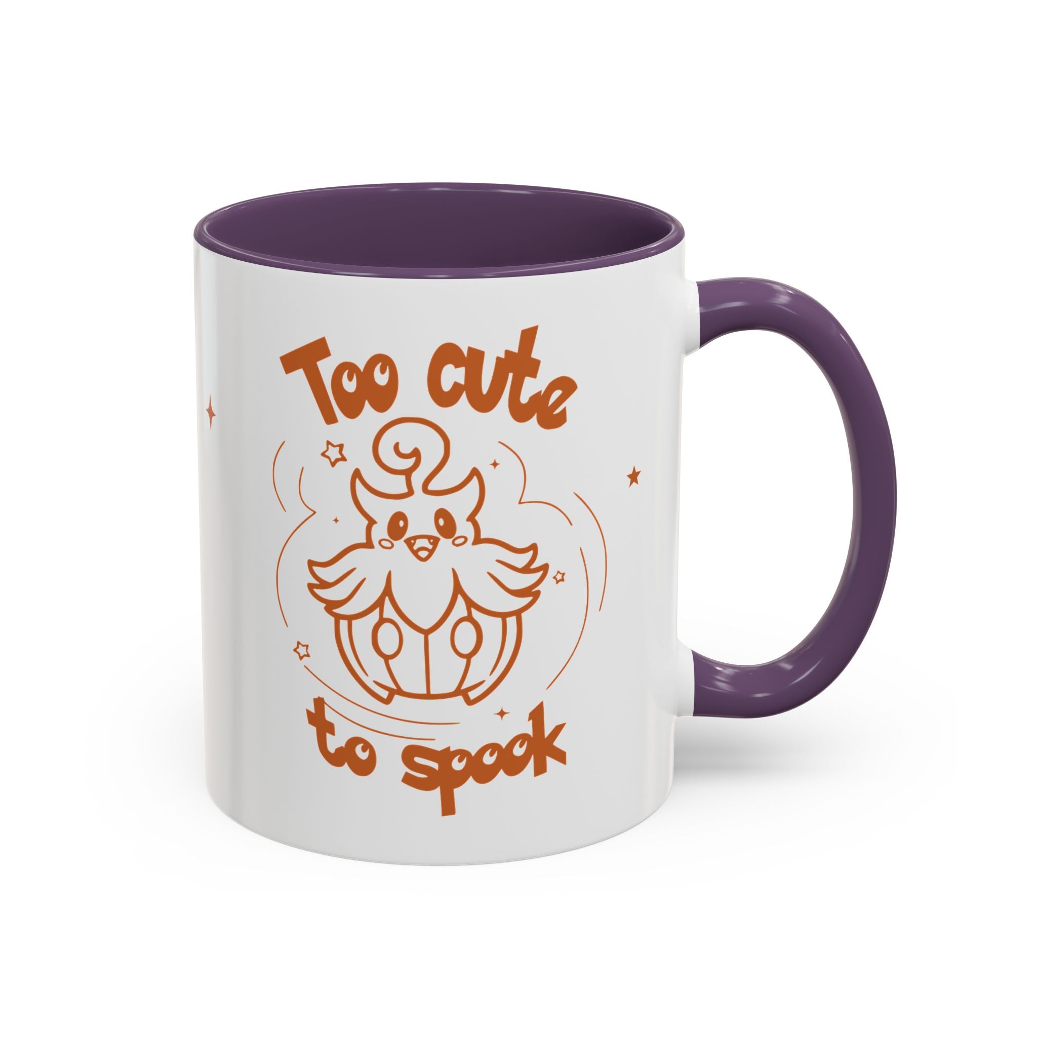 Too Cute to Spook Pumpkin Ghost Halloween Theme Mug | Accent Coffee Mug 11oz 15oz