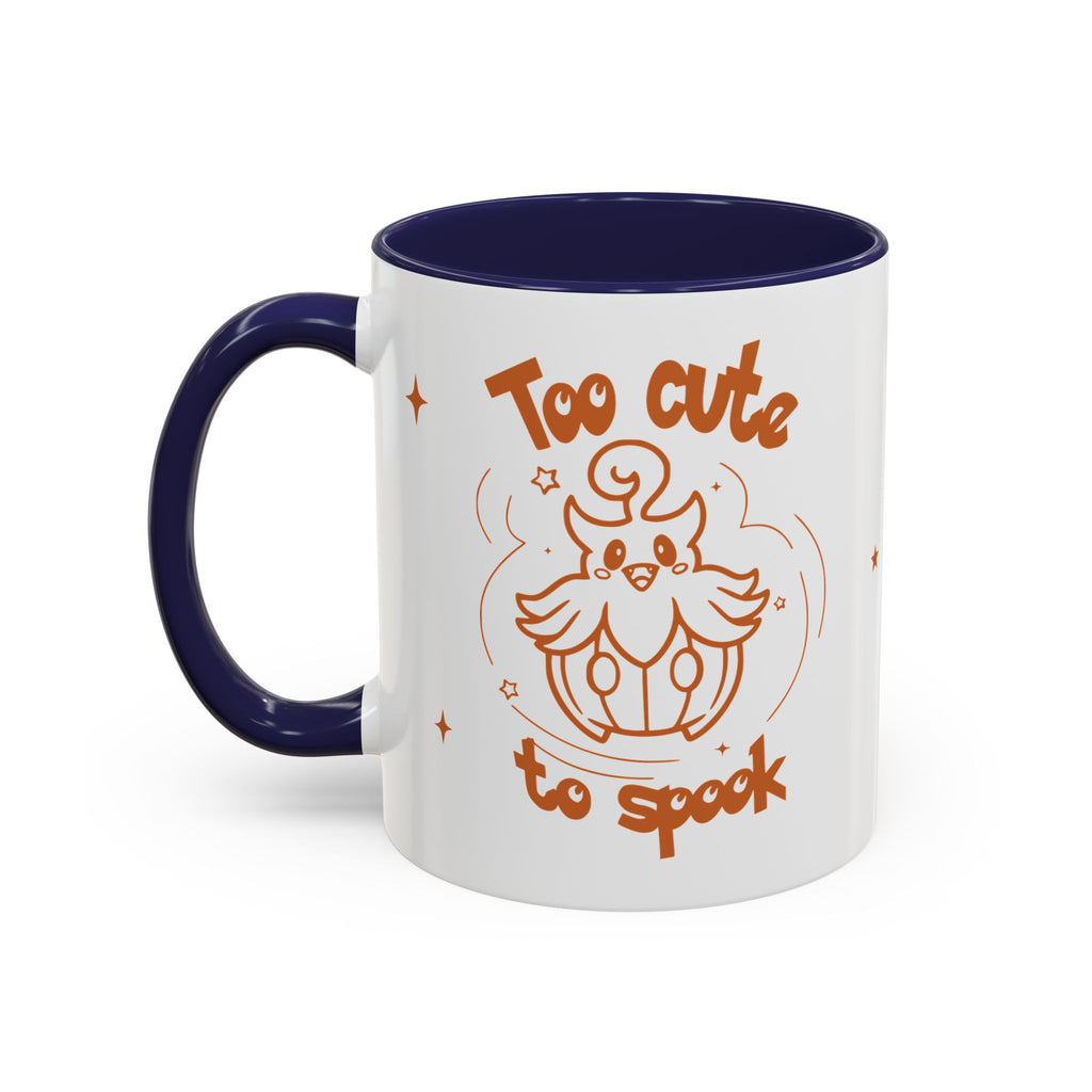 Too Cute to Spook Pumpkin Ghost Halloween Theme Mug | Accent Coffee Mug 11oz 15oz