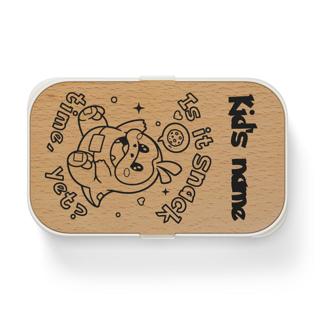 Name Personalized Bento Box — Cute Snacktime School Lunch Box for Gamer Kid Is it snack time, yet?