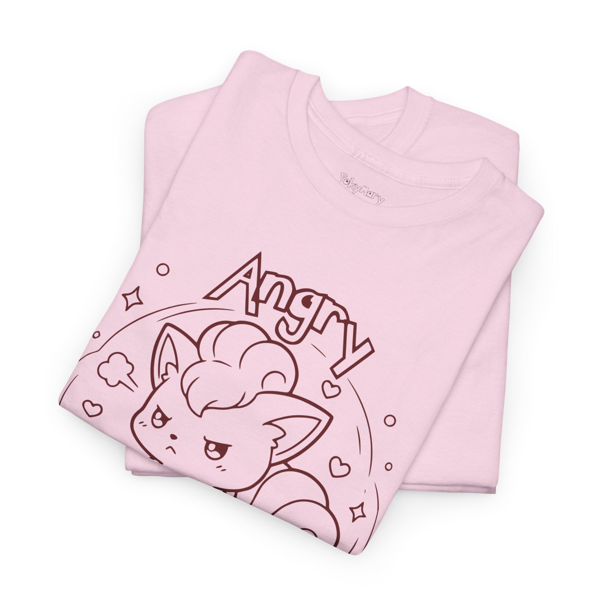 Fox Angry but still cute Grumpy Cute Fox Lady Shirt | Pouting Fox Illustration