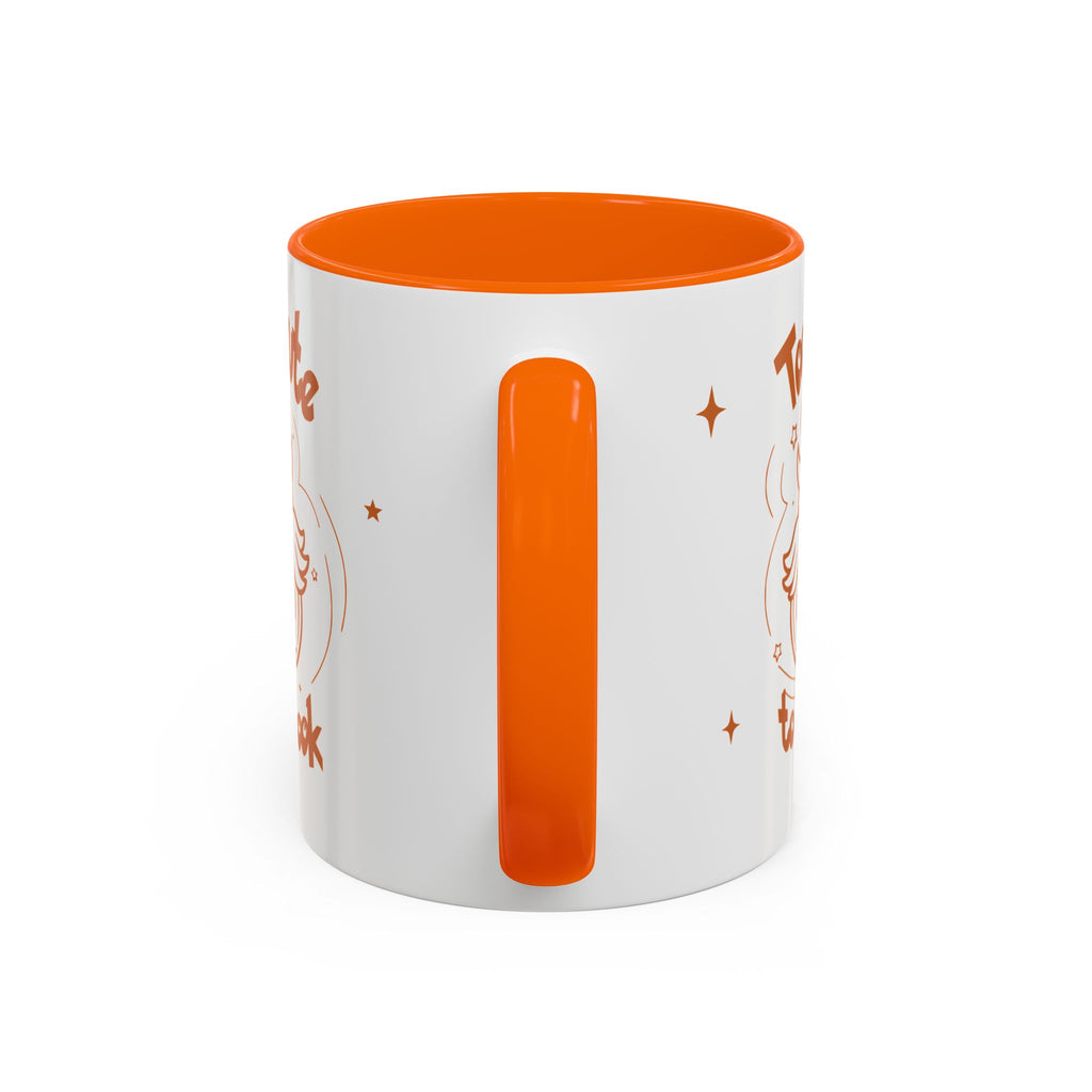 Too Cute to Spook Pumpkin Ghost Halloween Theme Mug | Accent Coffee Mug 11oz 15oz