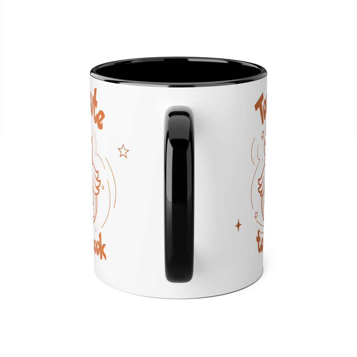 Too Cute to Spook Pumpkin Ghost Halloween Theme Coffee Tea Mug