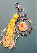 Fennekin Foxfire Charm – Handmade Pokémon-Inspired Bag Charm, Keychain & Car Accessory ⭐