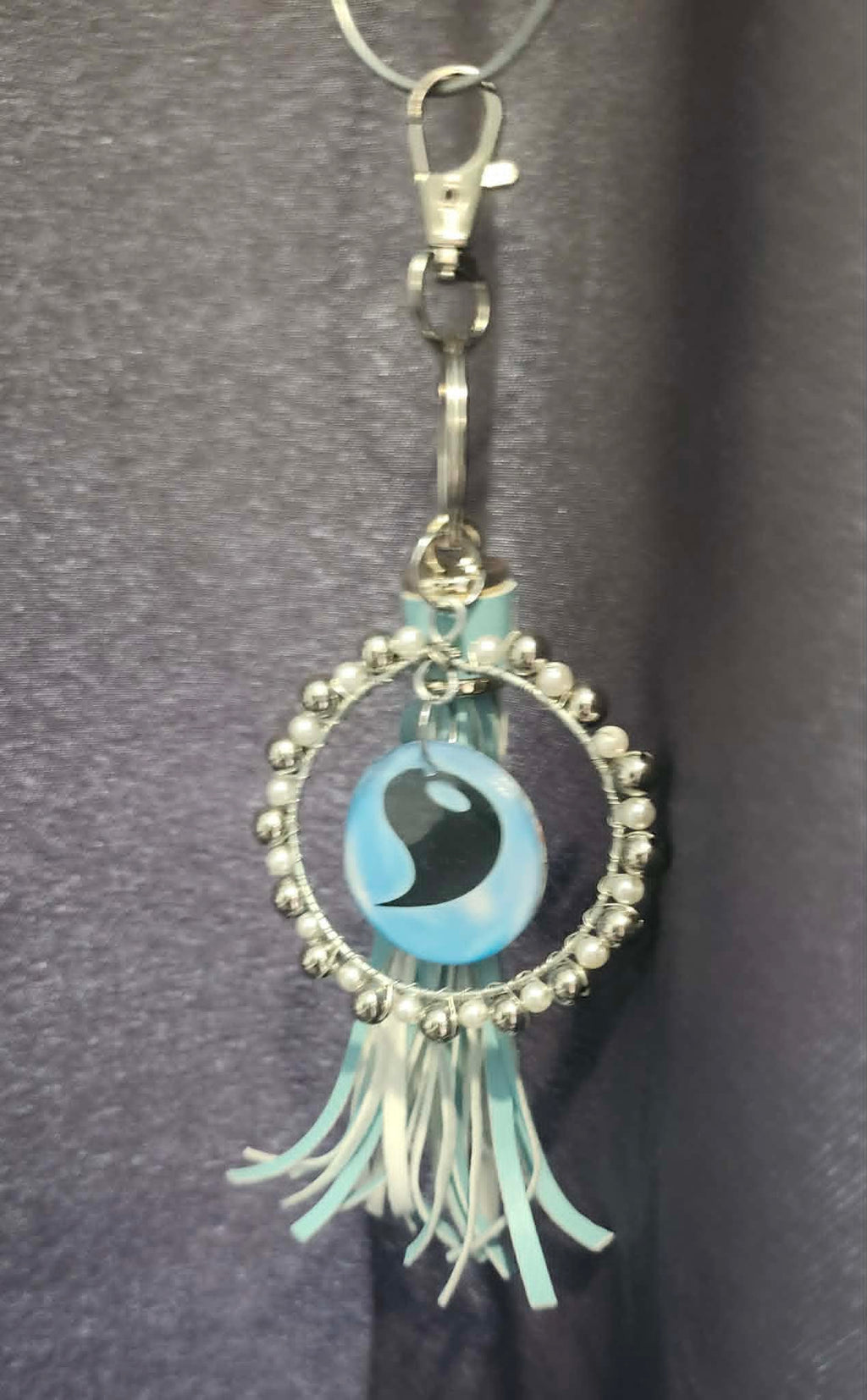 Spheal Snowball Charm – Handmade Pokémon-Inspired Bag Charm, Keychain & Car Accessory ⭐